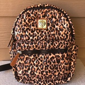 Brighton animal print carry on backpack
